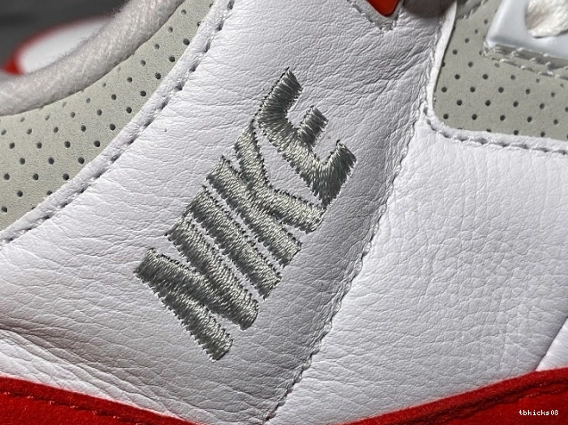 Reps TBkick CJ0939-100 Jordan 3 Air Tinker White Retro University Red 0720